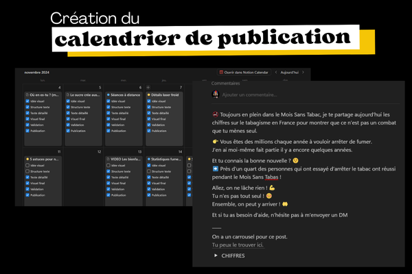 Modèle de calendrier de contenu